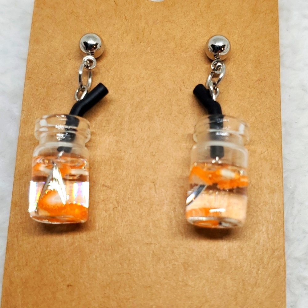 7/$10 Fruit Jar Earrings, New